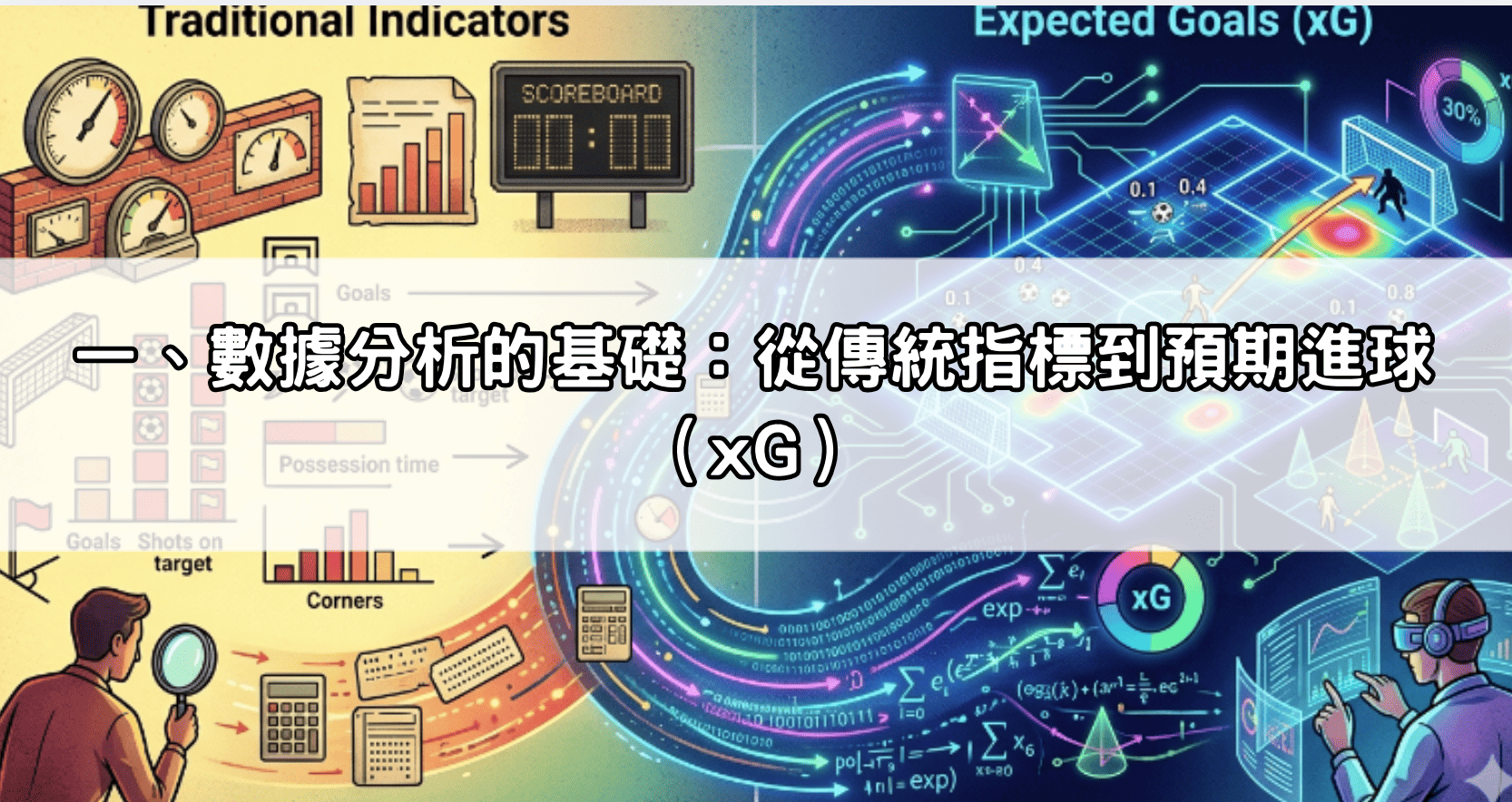 一、數據分析的基礎:從傳統指標到預期進球(xG)